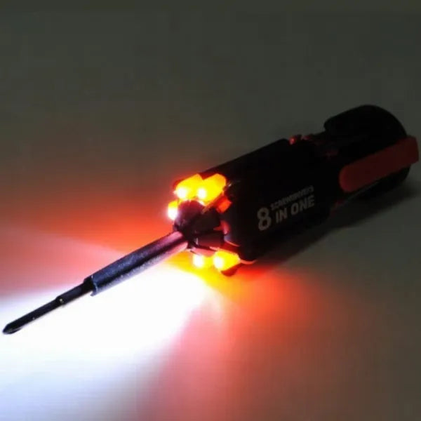 Șurubelniță Multitool 8 în 1 cu lanternă