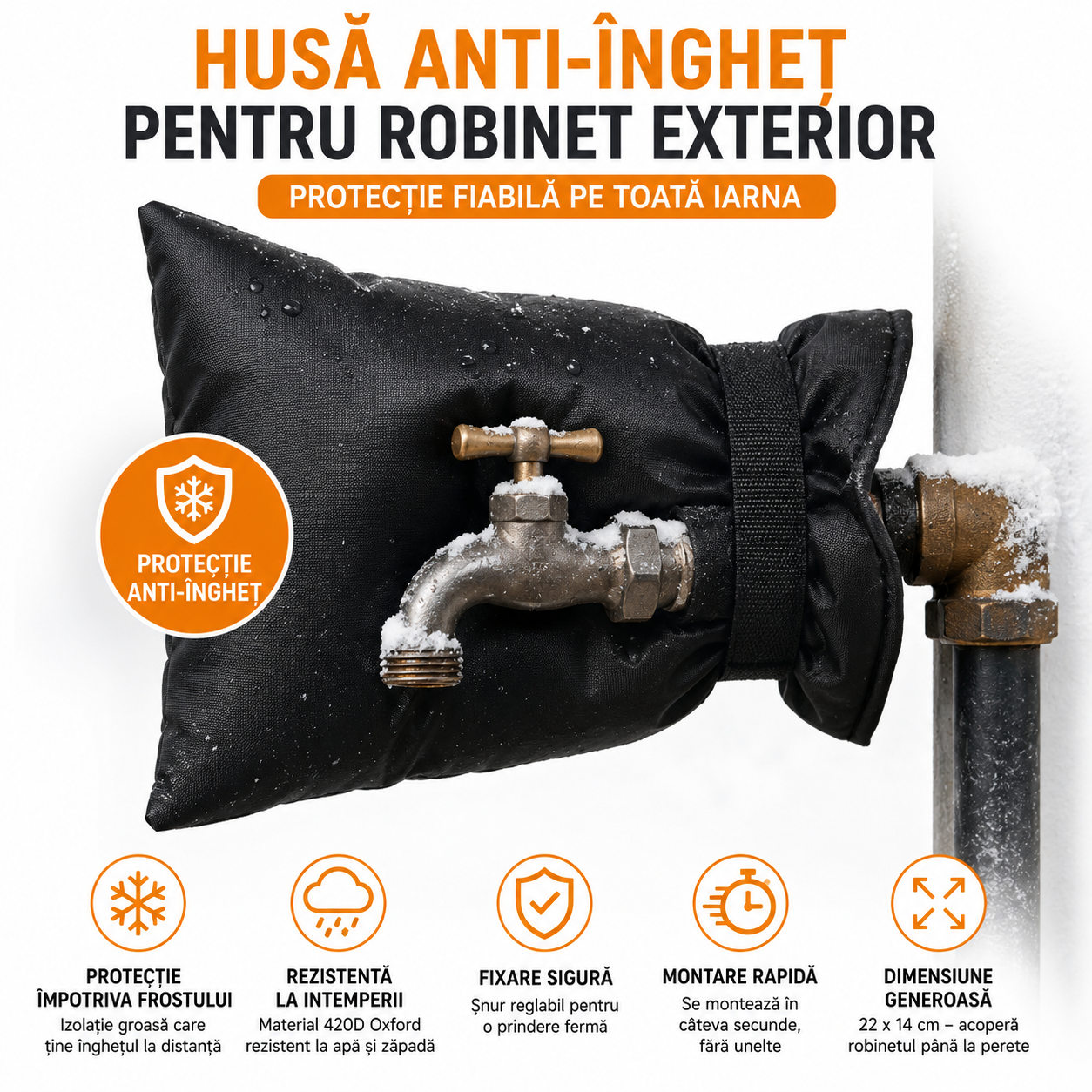 Husă Anti-Îngheț pentru Robinet Exterior