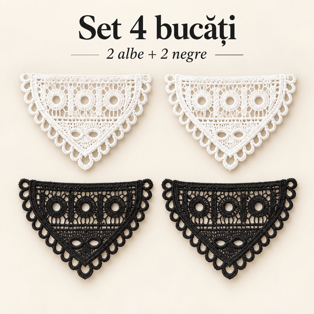 Set 4 Extensii din Dantelă pentru Talie