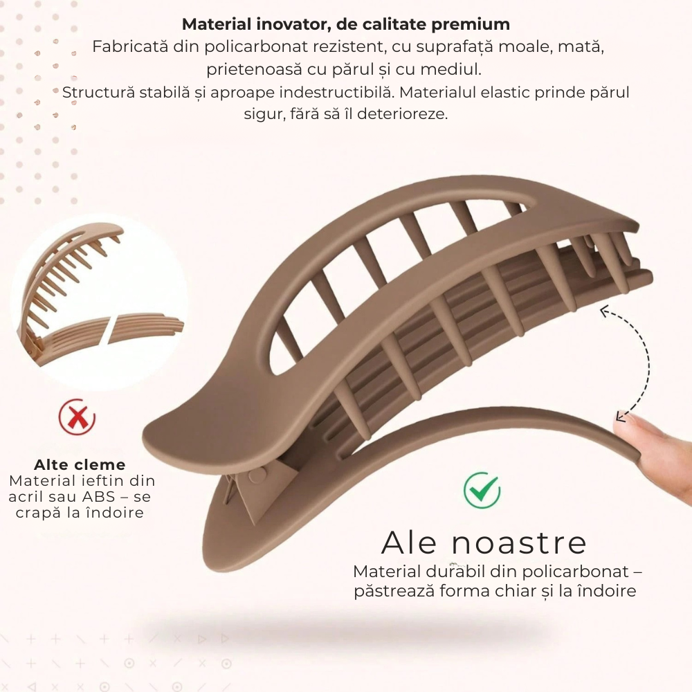 Clipia – Prinde părul. Uită de disconfort.