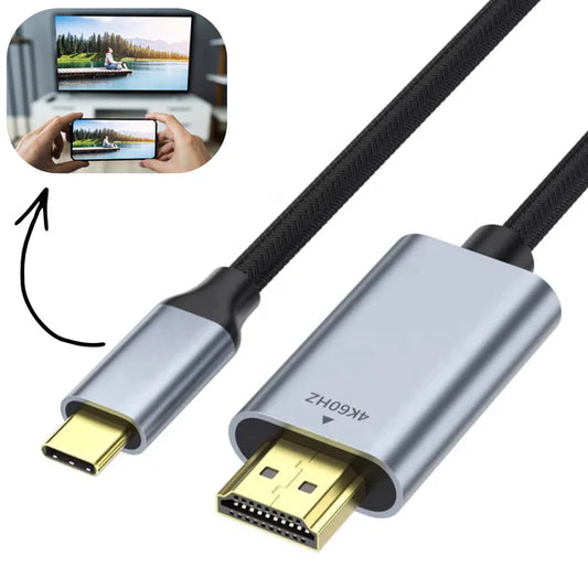 Cablu USB-C la HDMI 4K (2 Metri)