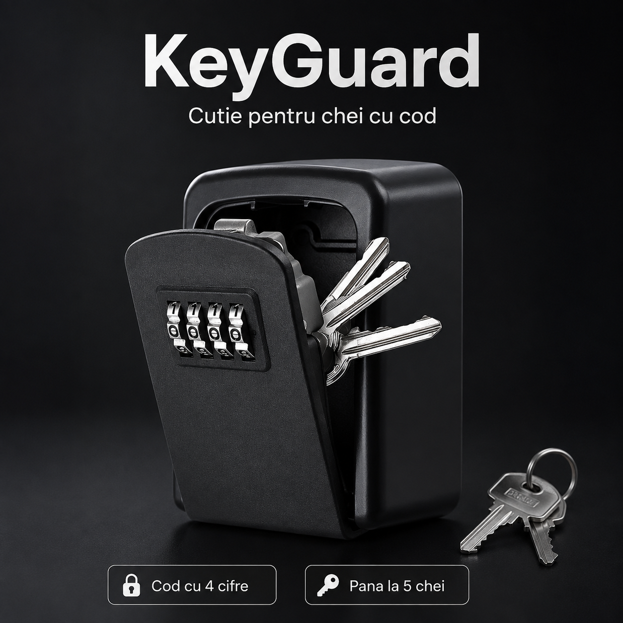 KeyGuard - Cutie pentru Chei cu Cod