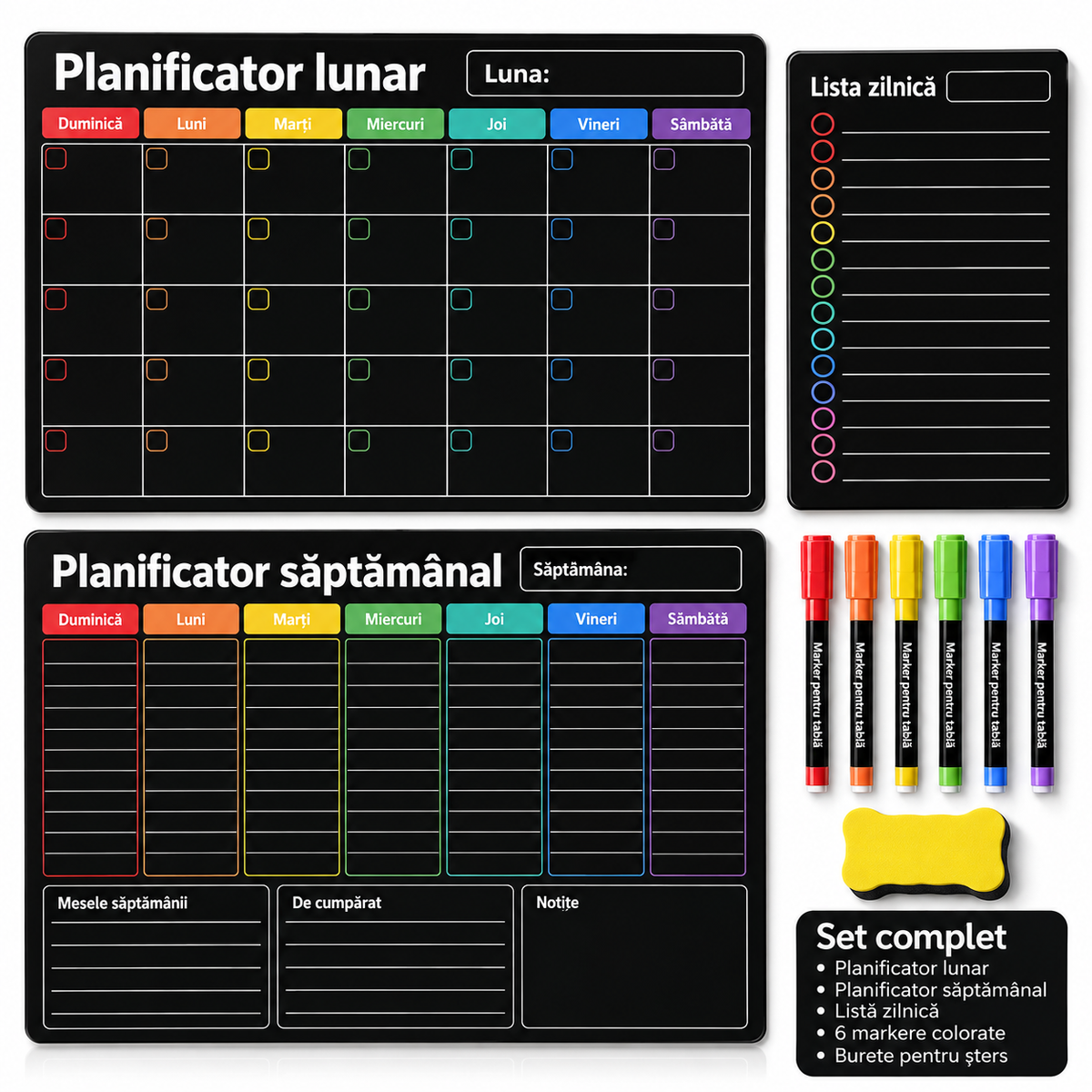 Planner Magnetic pentru Familie