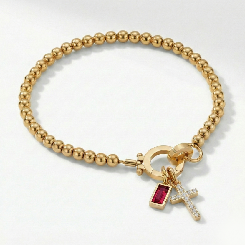 Brățară Divină - Cu Cruce și Piatră