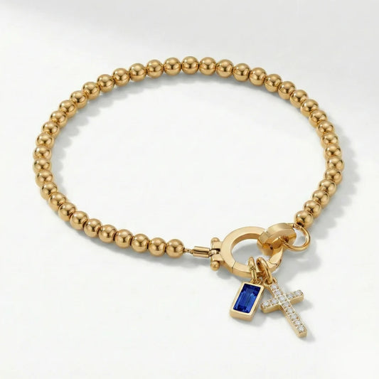 Brățară Divină - Cu Cruce și Piatră